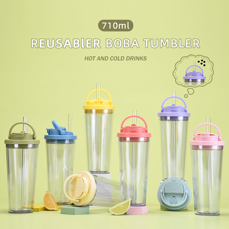 HLT-2085 710ML DW Plastic Tumbler